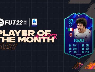 ساندرو تونالی، بهترین بازیکن ماه می 2022 سری آ