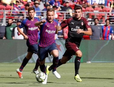 بارسلونا 0-1 میلان؛ پیروزی تیم گتوزو با گل آندره سیلوا
