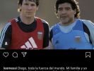 پیغام دلگرم کننده لئو مسی به مارادونا