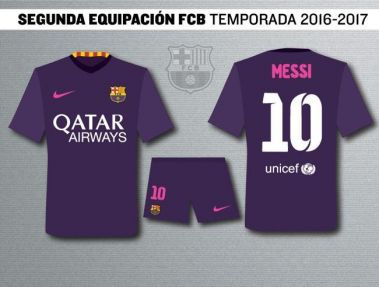 پیراهن دوم بارسلونا در فصل آینده (عکس)