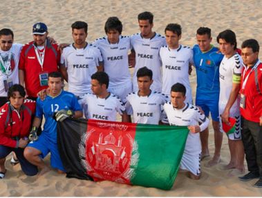 تیم ملی فوتبال ساحلی افغانستان به چین رفت