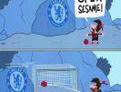 مسی بالاخره طلسم گل نزدن به چلسی را شکست+کاریکاتور