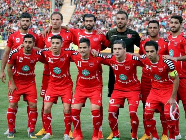 تیم پرسپولیس در یک دیدار دوستانه مقابل تیم ملی ناشنوایان به