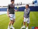 عکس | تمرین ستاره تنیس بریتانیا با پسر دیوید بکام