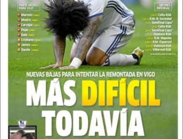 صفحه اول روزنامه اسپانیا ورزشی