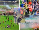 حمله هواداران سنت اتین به سمت بازیکنان پس از سقوط به لیگ 2