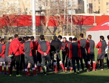 حضور بازیگران در تمرین امروز پرسپولیس