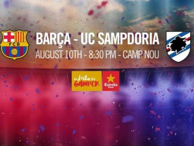 سمپدوریا، حریف بارسلونا در جام خوان گمپر