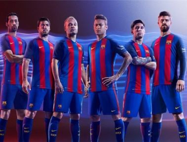 رونمایی از پیراهن فصل ۲۰۱۷-۲۰۱۶ بارسلونا