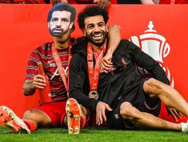 دو صلاح در جشن قهرمانی لیورپول!
