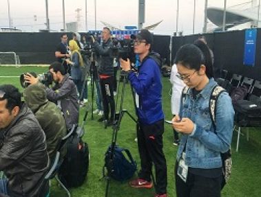 استقبال گسترده خبرنگاران چینی از تمرین امروز تیم ملی فوتبال