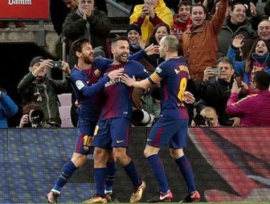 ترکیب بارسلونا برای تقابل با اسپانیول