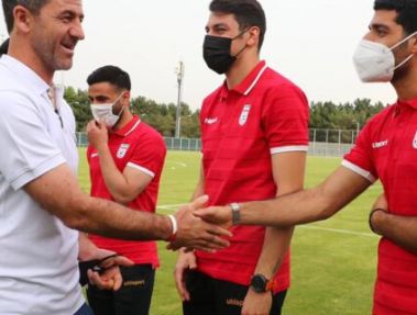 گزارش تصویری: معارفه کریم باقری در اولین تمرین تیم ملی